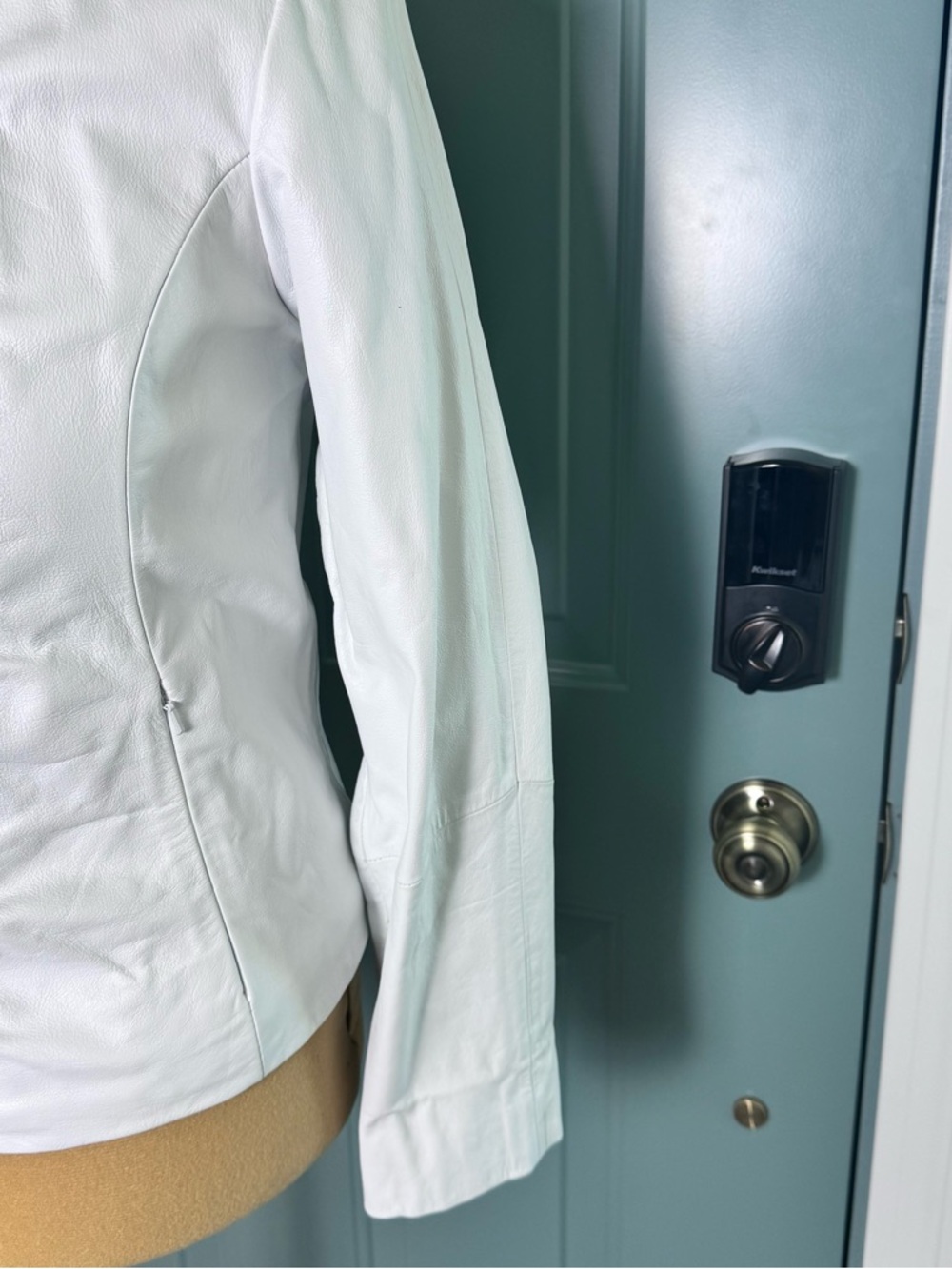 Wilsons Leather Maxima White Genuine Leather Jacket Size Large - Picture 4 of 10